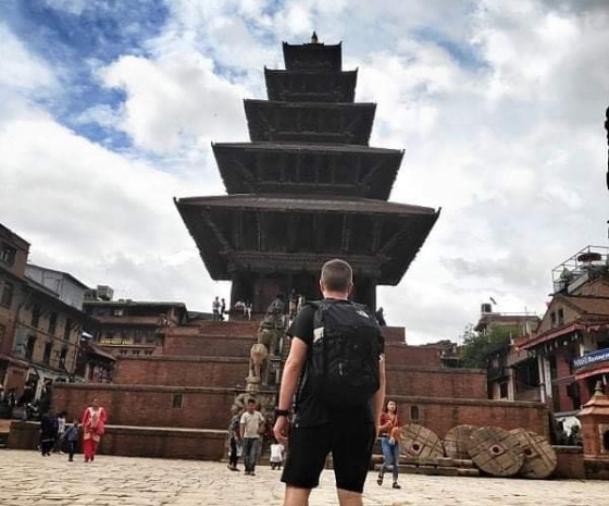 Fly from Paro and Arrival at Kathmandu:  sightseeing at Bhaktapur (B)