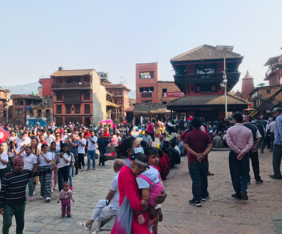 Ox Worship and Self Worshiping Day at Bhaktapur Durbar Square (B)