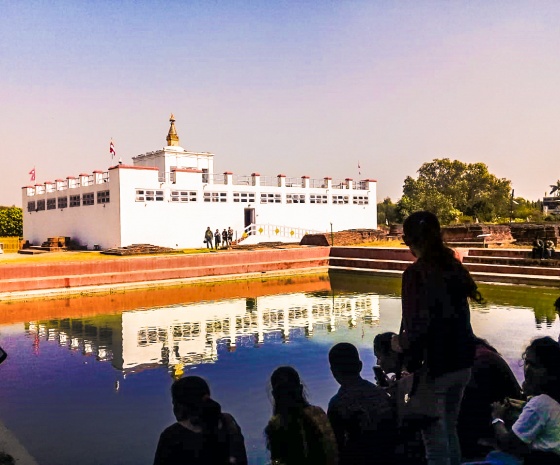 Fly to Lumbini: Visit Mayadevi temple & meditate under bodhi tree