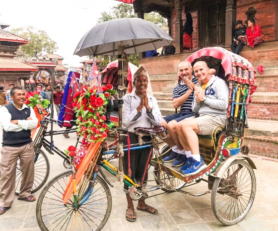 Rickshaw ride through traditional market, alleys & durbar area: Get blessing from living goddess Kumari and transfer to Wellness home for Shirodhara (B)