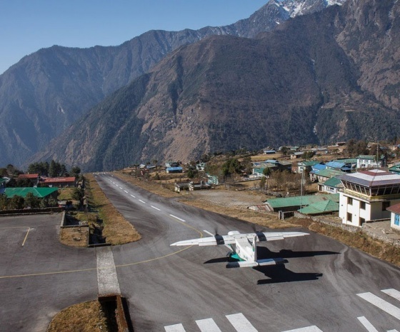 Fly back to Kathmandu: 45 min flights 
