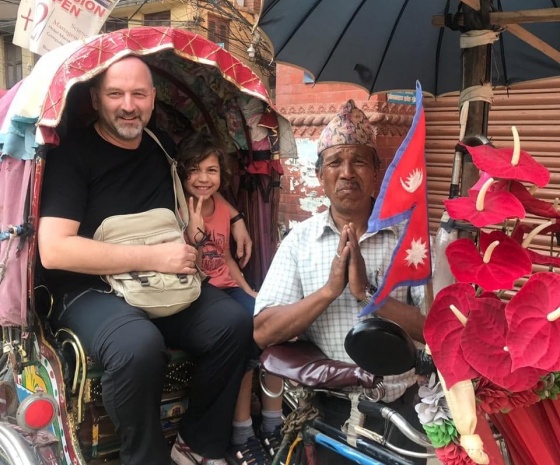 Chitwan - Kathmandu: 175 km / Drive duration: 5-6 hours / Rickshaw ride at Old Kathmandu durbar area: 2 hours