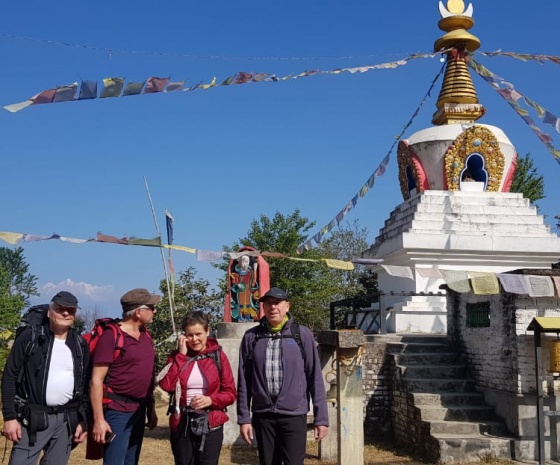 Hike Dhulikhel - Namo Buddha (1750 m): 3-4 hrs of walk: Drive to Kathmandu (B)