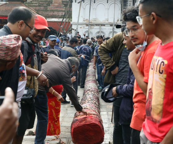 Opening rituals of Indra Jatra festival