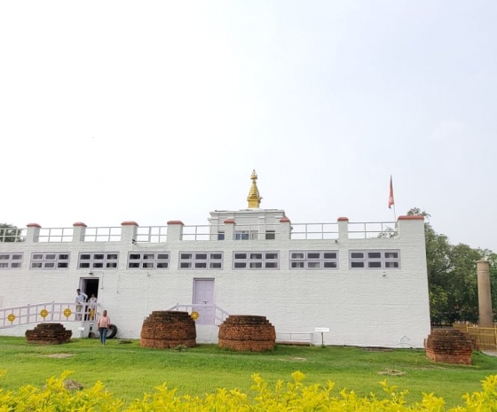Drive to Lumbini (105 m, 5-6 hours): Visit Mayadevi temple & meditate under Bodhi tree