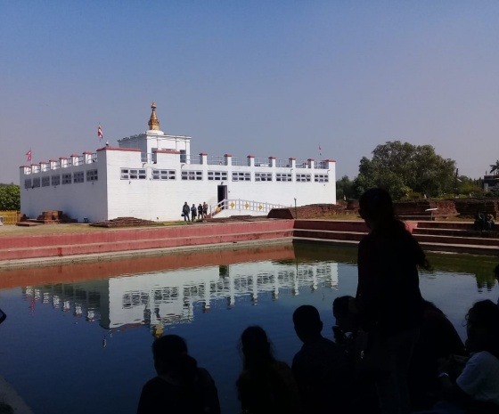 Drive to Lumbini: approx. 205kms & 6-7 hrs drive: Visit Mayadevi Temple & meditate in Bodhi (B)