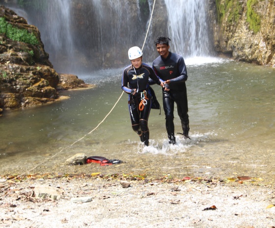 Canyoning 1550 m altitude / Drive duration: 30 minutes