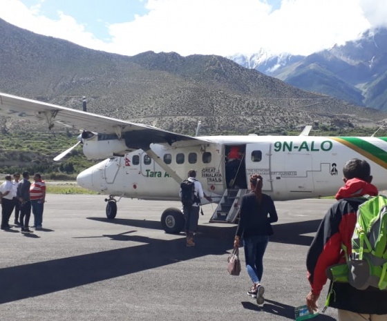 Fly back to Pokhara; 20 minutes flight (B)