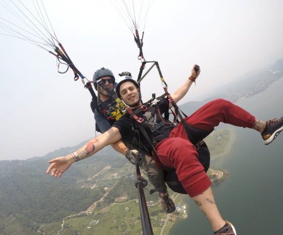Paragliding and Zip Flyer or Bungee, World Peace Pagoda 