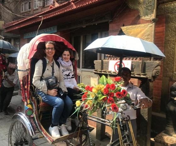 Explore Kathmandu Durbar area in Rickshaw; get blessing from living goddess 