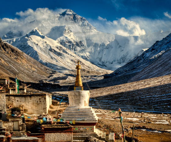 Shigatse (3850m) to Everest Base Camp (5200m)